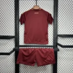 24-25 AS Roma Home Kids Kit Jersey+Shorts - Image 3