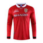 1999/00 Manchester United UCL-Finale Retro-Trikot (Heimtrikot, langärmelig)