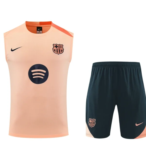 Barcelona Ärmelloses Trainingsset, rosa, 2025–26