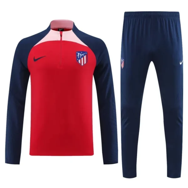 Atlético Madrid Sweatshirt-Set mit Reißverschluss (Oberteil + Hose) Rot 2023–24