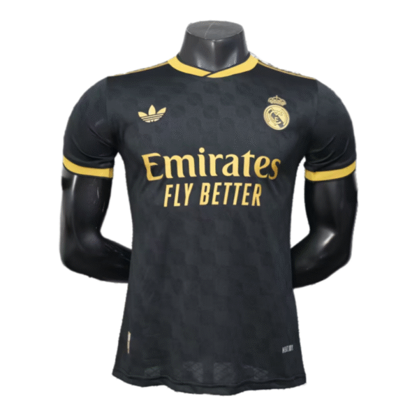 Real Madrid – Schwarzes Fußballtrikot in Sonderausgabe 25-26, Spielerausgabe