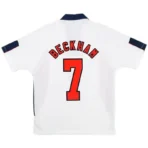Weißes Retro-Heimtrikot der englischen Nationalmannschaft für die Weltmeisterschaft 1998 - Image 3