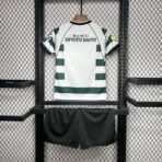 Sporting 01-03 Lissabon Heimtrikot im Retro-Stil für Kinder – Jugendbekleidung – Fußballtrikot - Immagine 3