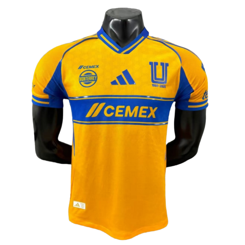 9ad22c4475 Tigres UANL Fußballtrikot Heimtrikot 2025/26 Spielerausführung - Image 1