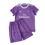 Real Madrid16-17 Away Retro Kids Kits Children Sets Football Jersey