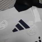 2025-26 Real Madrid Men's Polo Shirt White - Image 4