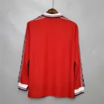 1998-00 Manchester United Beckham #7 Retro-Trikot (Heimtrikot, langärmelig) - Image 7
