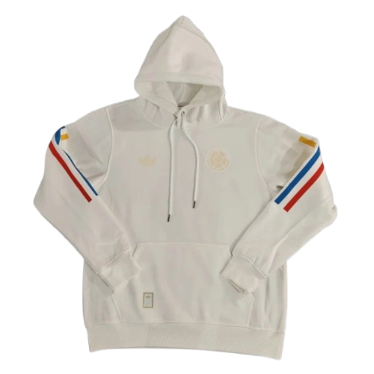 AAA-240-28 Colombia Nation 2024 100th Anniversary White Hoodie Jacket - Imagen 1