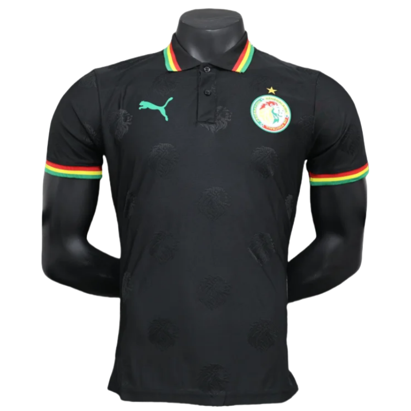 AAA-240-39-1 2024/2025 Players Edition Senegal Sonderedition – Schwarzes Fußballtrikot - Image 1