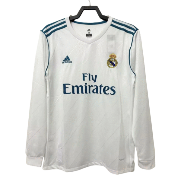 Real Madrid Retro-Heimtrikot mit langen Ärmeln 2017/18