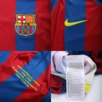 2005/06 Barcelona Messi #30 UCL Final Retro Jersey Home – Bild 5