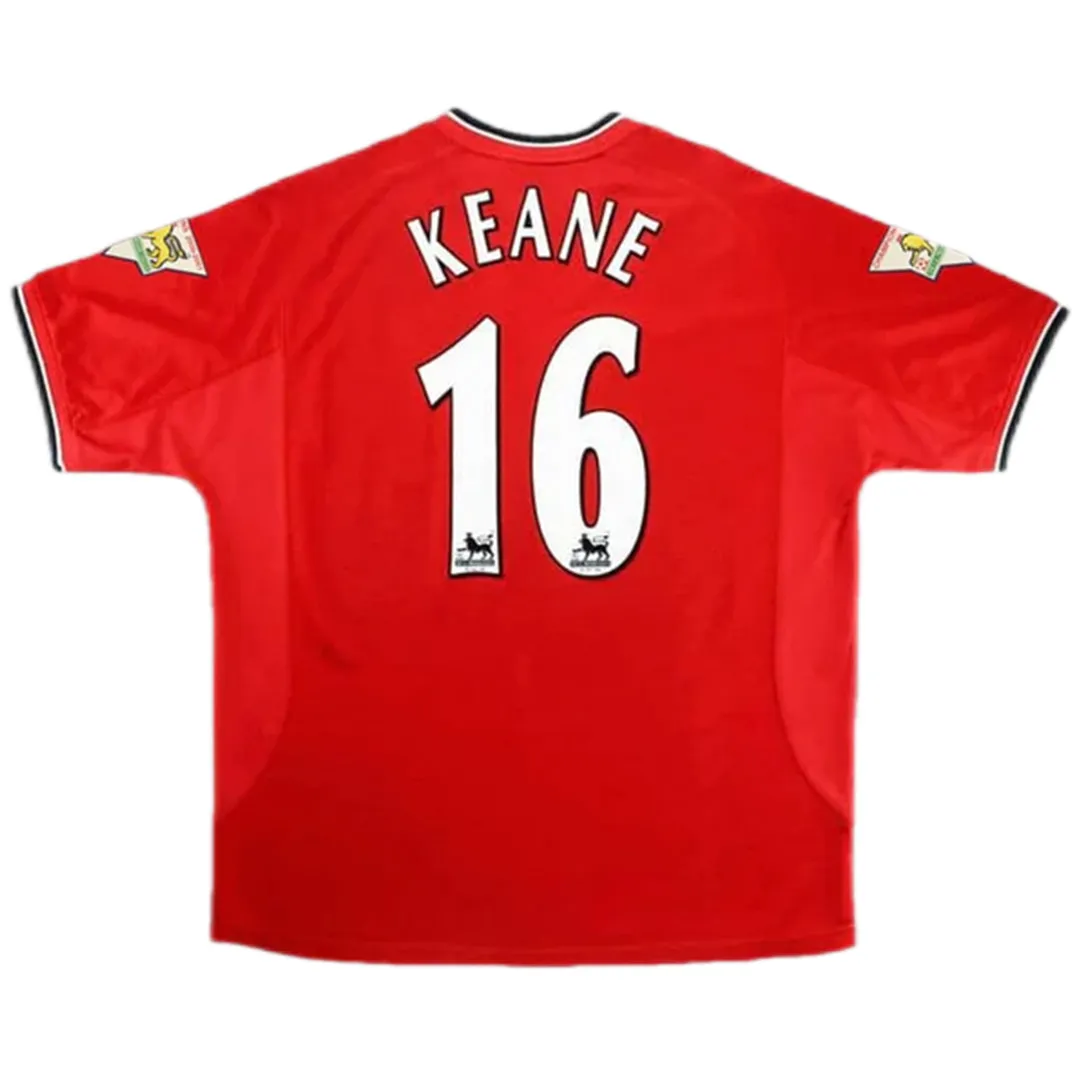 a786088c8f 2000/02 Manchester United KEANE #16 Retro-Trikot (Heim) - Immagine 1