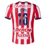 2024-25 Chivas Home CHICHARITO #14 C.COWELL #16 Soccer Jersey - Image 5