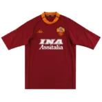 Serie A AS Rom Totti #10 Batistuta #18 Retro-Heimtrikot 2000/01 - Immagine 3