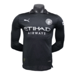 Manchester City Auswärts-Fußballtrikot mit langen Ärmeln 2025/26 – Spielerausführung