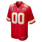Nike-Trikot für Herren der Kansas City Chiefs in Rot mit Super-Bowl-LVIII-Aufnäher, individuell gestaltet - Image 3
