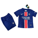 24-25 PSG Saint-Germain Home Soccer Kids Kit Jersey+Shorts – Bild 3