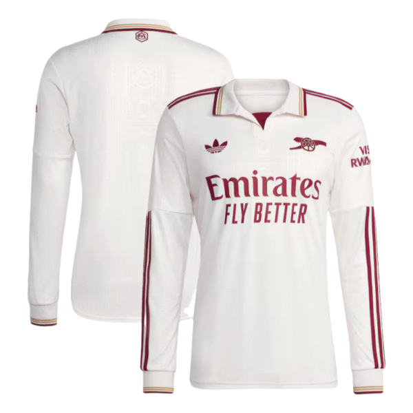 Arsenal Auswärts-Drittes-Trikot 2025–2026 mit langen Ärmeln – Fan-Version