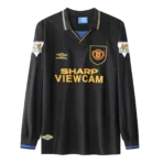 1993/95 Manchester United Retro-Auswärtstrikot mit langen Ärmeln
