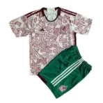 Mexico Kids World Cup 2022 Jersey Away Kit(Jersey+Shorts) - Imagen 7