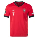 Portugal Home Ronaldo #7 R. Leão #17 Pepe #3 Jersey Euro 2024 - Image 2