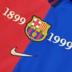 1999/2000 Retro Barcelona Home 100th Anniversary Version Football - Immagine 5
