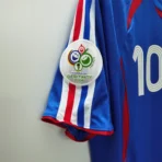 2006 France Zidane #10 Retro Jersey Home World Cup - Immagine 7
