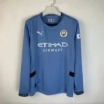 24-25 Manchester City Home Long Sleeve Jersey - Image 3
