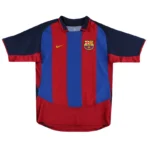 2003/04 Barcelona Ronaldinho #10 Retro Jersey Home - Immagine 2