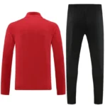2023-24 Kids AC Milan Zipper Sweatshirt Kit(Top+Pants) Red - Imagen 2