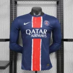 24-25 PSG Home Long Sleeve Kit Player Version Shirt Soccer Jersey - Immagine 3