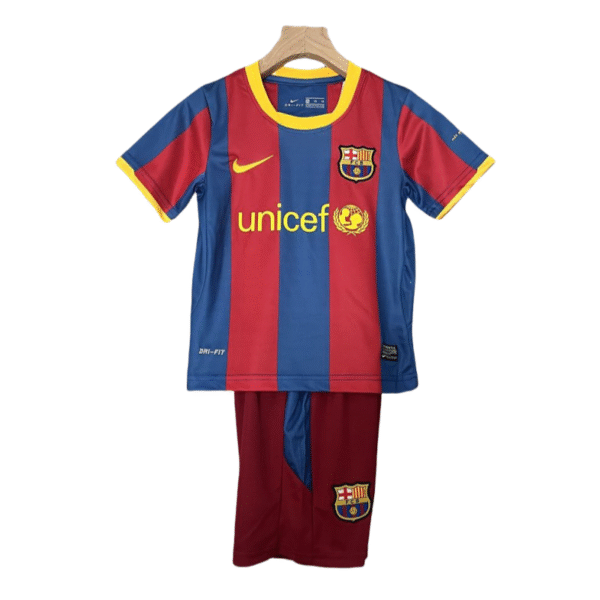 10–11 Barcelona Heimtrikot im Retro-Stil für Kinder – Fußballtrikot