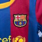 10-11 Barcelona Home Retro Kids Kit Football Jersey – Bild 5