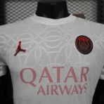 25-26 PSG Player Version Academy Pro Pre-Match White Jersey Customized team emblem stars - Immagine 4