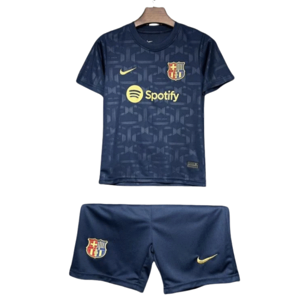 24–25 Barcelona 125-jähriges Jubiläum – Kinder-Sets, Jugendbekleidung, Fußballtrikots