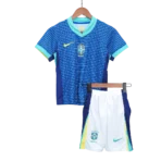 Kids Brazil Away Kit Copa America 2024 Youth Apparels - Immagine 2
