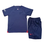 23-24  Kids PSG Home Whole Kit Jersey+Shorts+Socks - Immagine 3