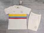Colombia 24-25 Nation 100th Anniversary Special Edition Kids Kits White Jersey - Image 2