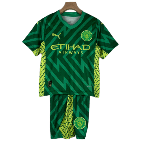 Manchester City Torwart-Trikot für Kinder, Größe 23–24