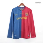 2008/09 Barcelona UCL-Finale Retro-Heimtrikot mit langen Ärmeln - Immagine 8