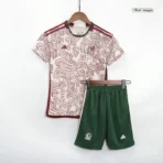 Mexico Kids World Cup 2022 Jersey Away Kit(Jersey+Shorts) - Imagen 11