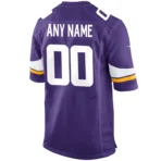 Men's Minnesota Vikings Nike Purple Custom Game Jersey - Imagen 3