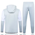 2024/2025 Al-Nassr Long Zipped Jacket Light Grey Football Shirt - Imagen 2