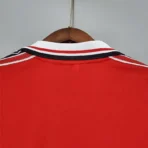 1998-00 Manchester United Beckham #7 Retro-Trikot (Heimtrikot, langärmelig) - Image 6