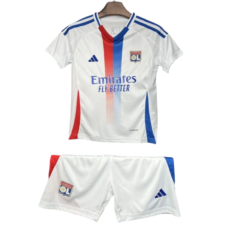dc47ba6657 24–25 Olympique Lyonnais Heimtrikot für Kinder (Trikot + Shorts) - Image 1