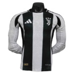 24-25 Juventus Home Soccer Jersey Player Version Long Sleeve