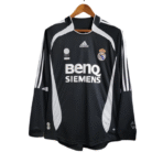 06-07 Real Madrid Auswärts-Retro-Trikot mit langen Ärmeln