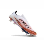 Adidas F50+ Lightstrike Pro Schnürlose FG-Fußballschuhe für festen Untergrund – Weiß/Leopard - Image 4