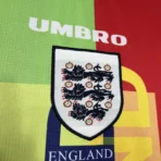 England Nation 95-96 Retro GoalKeeper Long Sleeve Kit Vintage Shirt Soccer Jersey - Image 5