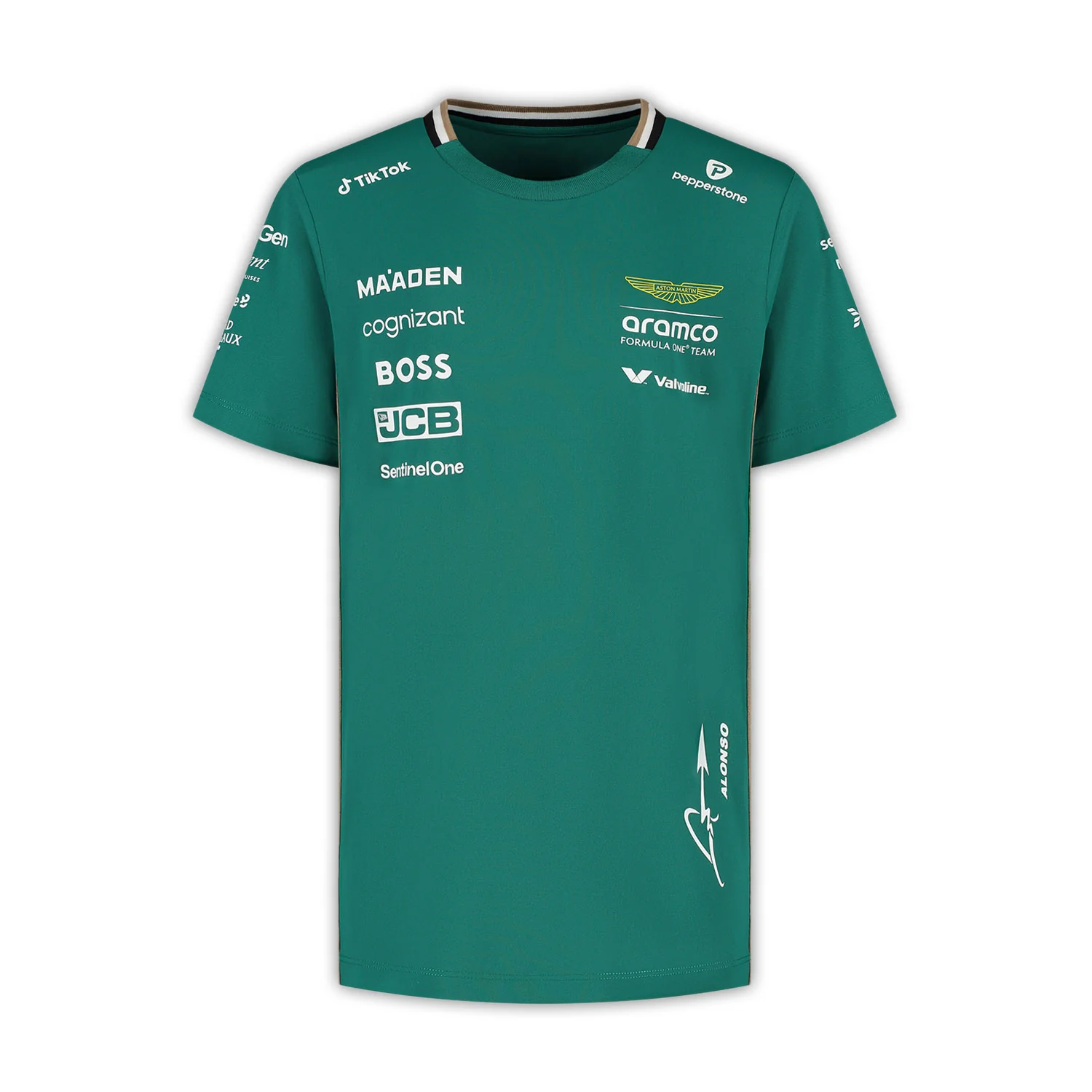 eb9a0272f2 Aston Martin F1 2025 Kinder-T-Shirt „Alonso“ (Fahrer) - Image 1